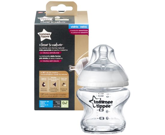 TOMMEE TIPPEE glass feeding bottle CTN 150ml 0m+, 42243791