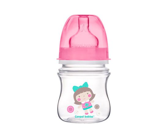 CANPOL BABIES bottle wide neck 120ml EasyStart colorful animals 35/205