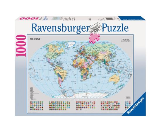 RAVENSBURGER puzzle Political World Map 1000d., 15652