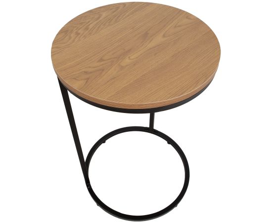 Side table HEDVIG D40xH60cm, ash/black