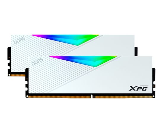 ADATA DDR5 - 32GB - 5600 - CL - 36 - Dual-Kit - DIMM, AX5U5600C3616G-DCLAR, XPG Lancer RGB, XMP, EXPO, for AMD, white