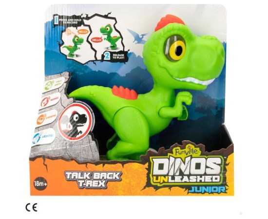 Dinozaurs T-Rex Junior ar skaņu. gaismu un kustībām 27,5 cm 18 men. + CB49691