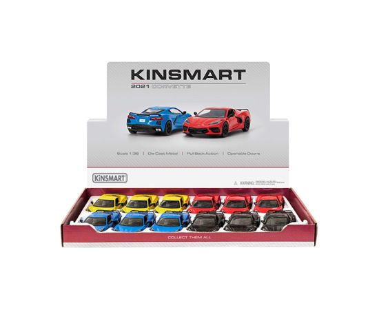 Kinsmart Metāla auto modelis  2021 Corvette 1:36 KT5432