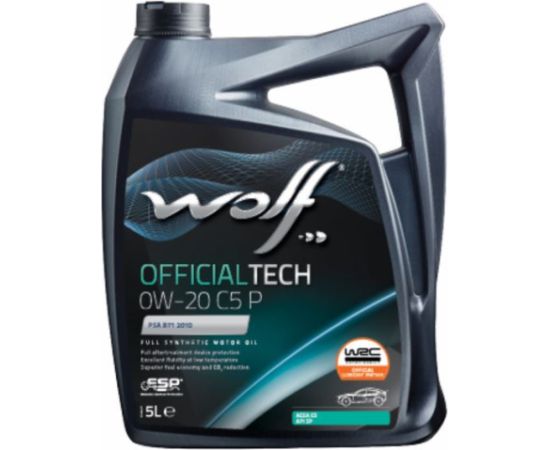 Wolf OFFICIALTECH 0W-20 C5P 5L API SP,C5, PSA B71 2010