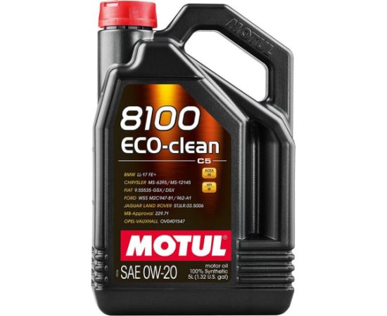 Motul 8100 Eco-clean 0W20 5L A1/B1,API SN+/SN-RC, GF-5