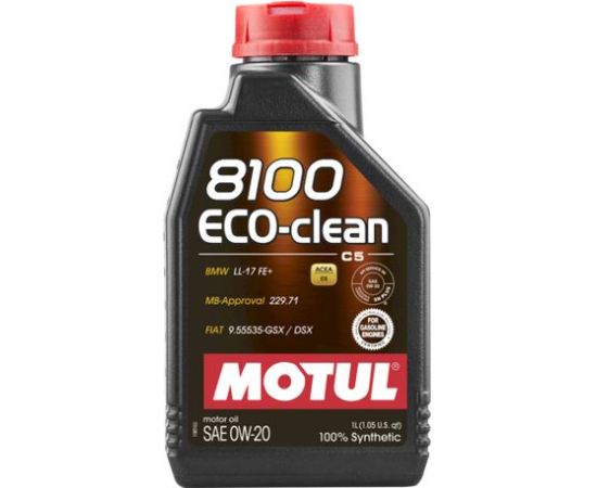 Motul 8100 Eco-clean 0W20 1L A1/B1,API SN+/SN-RC, GF-5