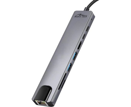 Media Tech MEDIA-TECH USB HUB 8 IN 1 GIGA LAN HUB MT5046