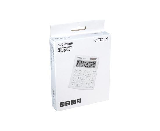 CITIZEN SDC-810NRWHE office calculator, 10-digit, 127x105mm, white