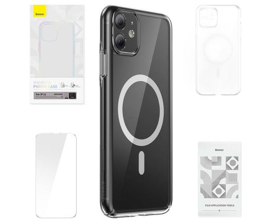 Phone case Baseus Magnetic Crystal Clear for iPhone 11 (transparent)