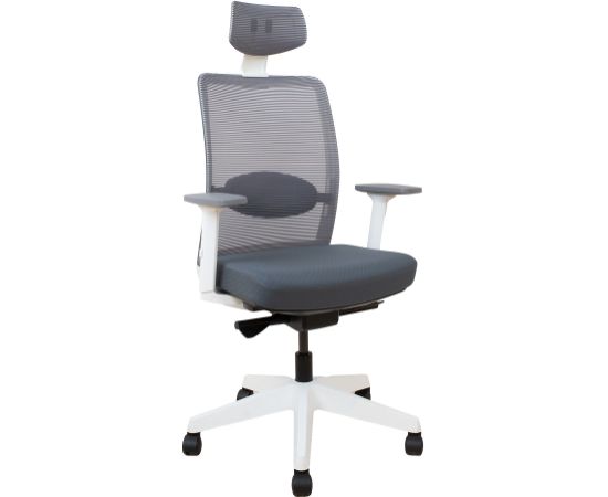 Task chair ANGGUN grey with white frame