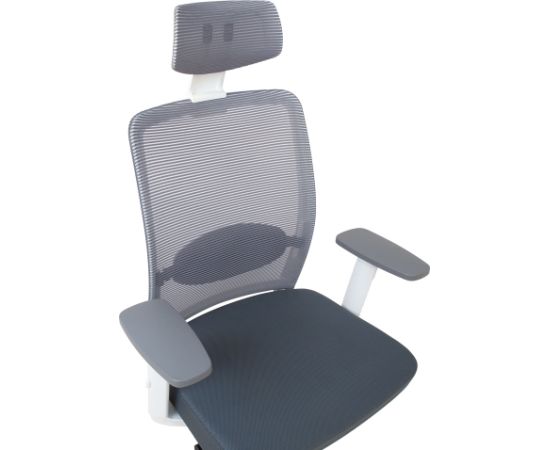 Task chair ANGGUN grey with white frame