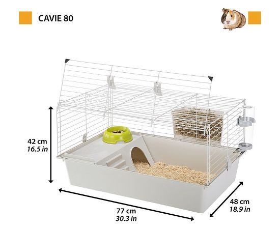 FERPLAST Cavie 80 - Cage  - 77x42 cm