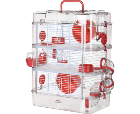 ZOLUX Rody3 Trio - rodent cage - red