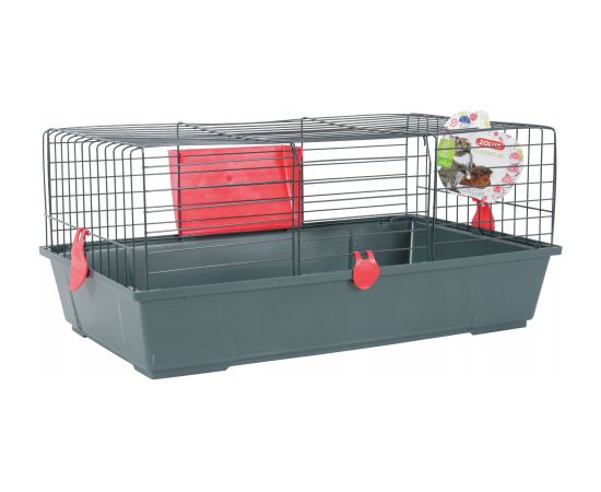 ZOLUX Classic 80 grey/red - cage for rodents