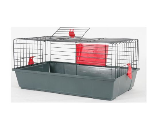 ZOLUX Classic 80 grey/red - cage for rodents