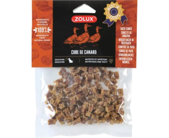 ZOLUX Duck Cubes - Dog treat - 100g