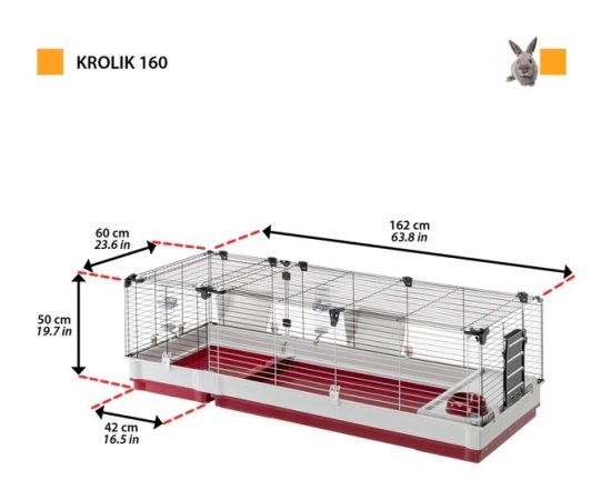 FERPLAST Krolik 160  - Cage