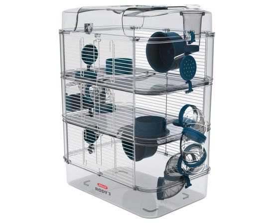 ZOLUX Rody3 Trio - rodent cage - Blue