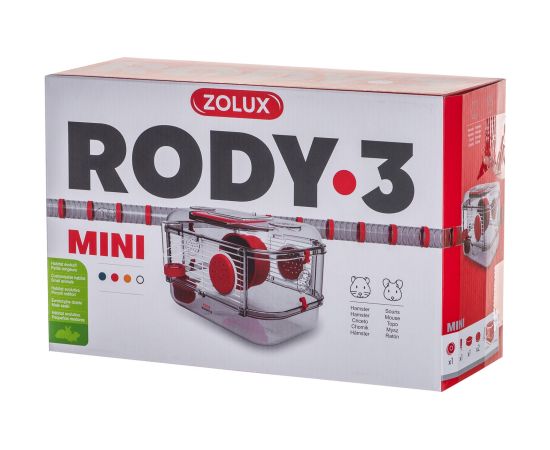 ZOLUX Rody 3 Mini Cage - red