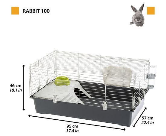 FERPLAST RABBIT 100 + kolba Vitapol - dla królików