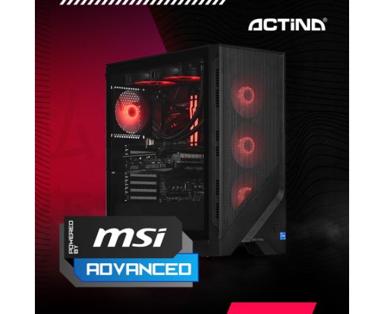 Actina 5901443347002 PC AMD Ryzen™ 7 7700X 32 GB DDR5-SDRAM 1 TB SSD AMD Radeon RX 7800 XT Midi Tower Black