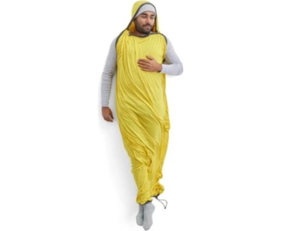 Sea To Summit Reactor Sleeping Bag Liner - Mummy W/ Drawcord- compact- yellow