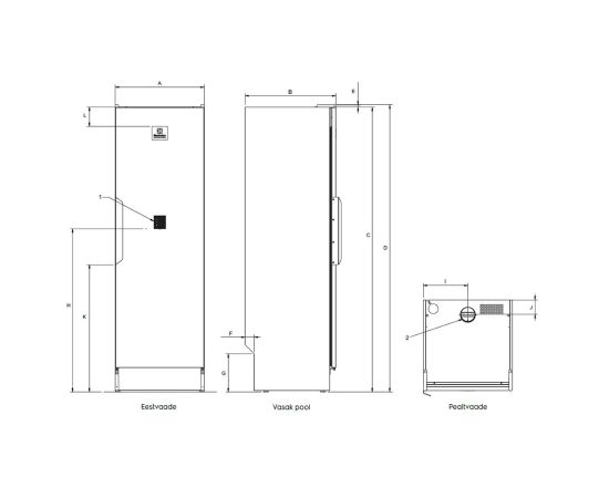 Electrolux Professional 4kg balta - Apģērbu žāvēšanas skapis