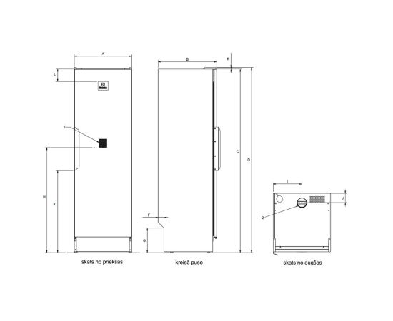 Electrolux Professional 4kg balta - Apģērbu žāvēšanas skapis