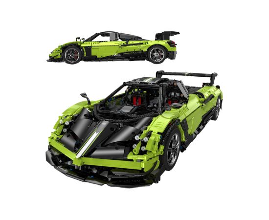 Construction Blocks Car RC Rastar 1:8 Pagani Huayra BC Green 2896 Pieces