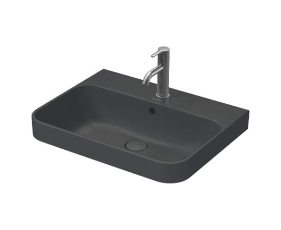 Duravit izlietne Happy D.2 Plus, 600x460 mm, slīpēta apakša, anthracite matt