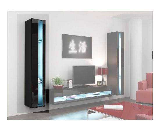 Cama Meble Cama Shelf unit VIGO NEW 180/40/30 black/black gloss