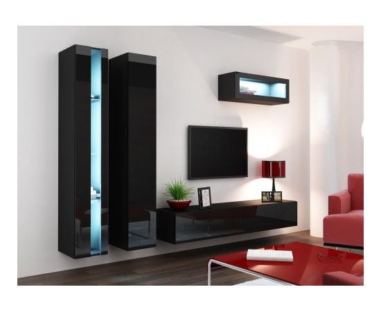 Cama Meble Cama Shelf unit VIGO NEW 180/40/30 black/black gloss