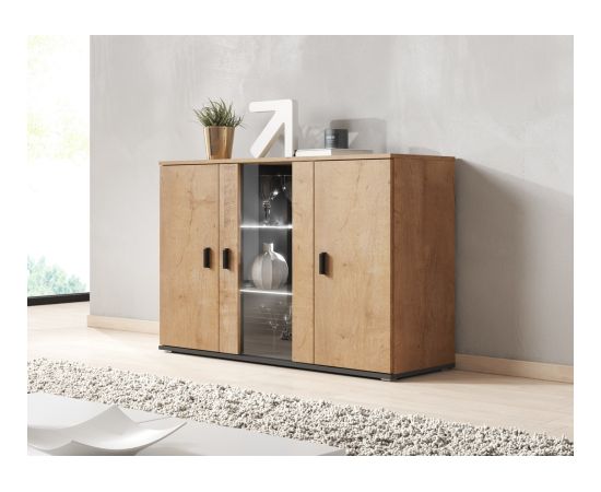 Cama Meble Cama sideboard 120 cm SOHO S7 lefkas oak/black