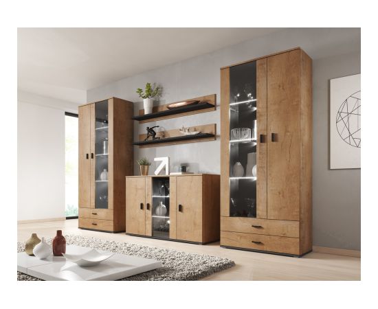 Cama Meble Cama sideboard 120 cm SOHO S7 lefkas oak/black