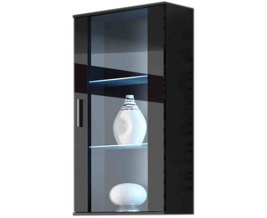 Cama Meble Cama hanging display cabinet SOHO black/black gloss