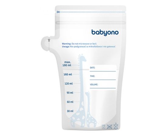 Maisiņi pārtikas glabāšanai un sasaldēšanai 30x180 ml BabyOno 1084