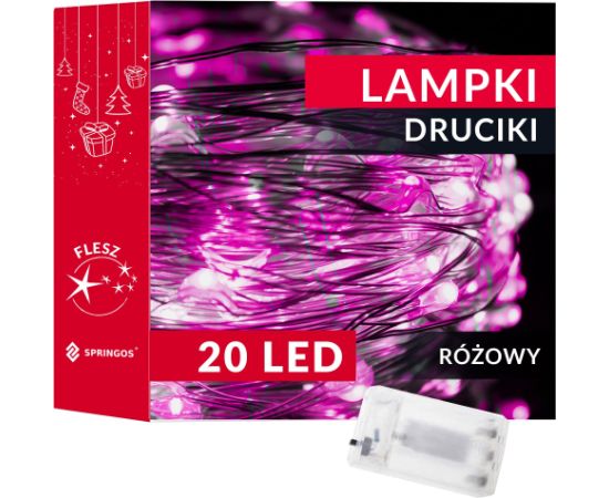 Springos LED akumulatoru lampas 20 LED CL0009