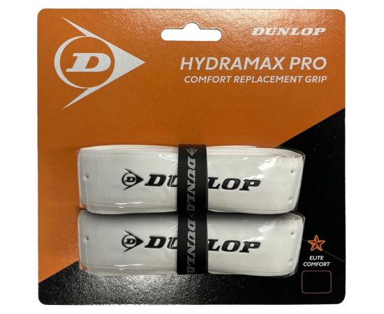 Squash racket replacement grip DUNLOP HYDRAMAX PRO 2pcs. white