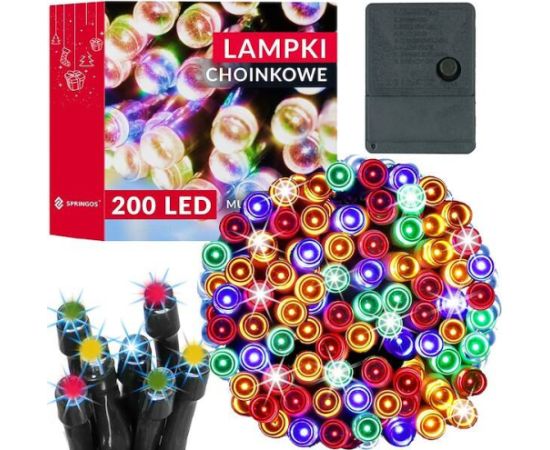 Ziemassvētku lampiņas Springos CL0206 200 Led 15.5 m