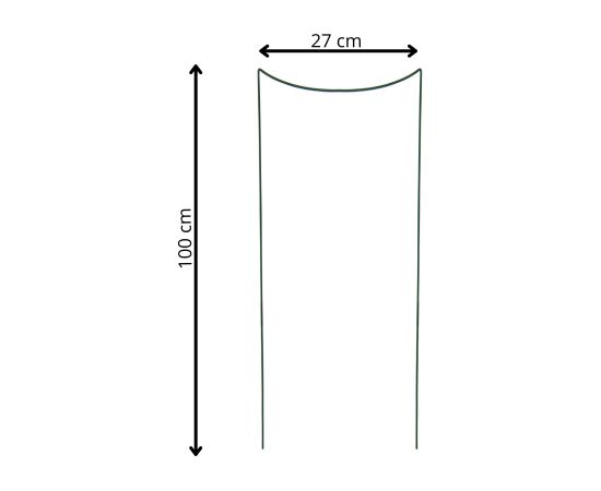 Металлическая опора для цветов и растений. Springos HA5171 100 см