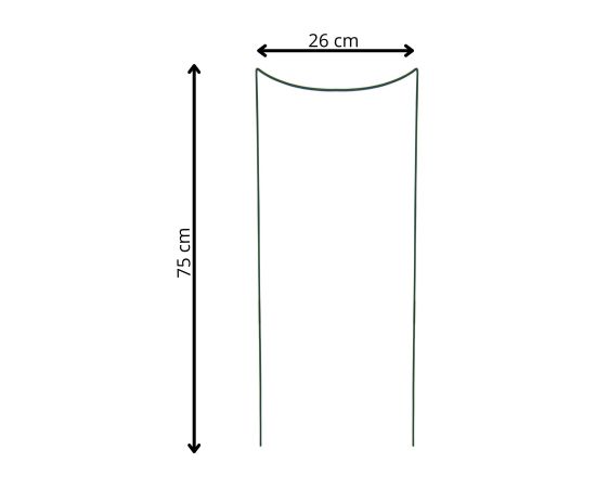 Металлическая опора для цветов и растений Springos HA5170 75 см