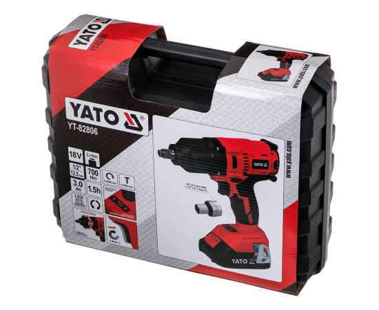 Brushless impact wrench 1/2" 700Nm YATO YT-82806