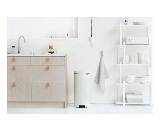 BRABANTIA atkritumu tvertne ar pedāli NewIcon 30L White