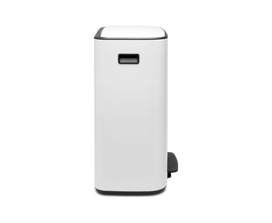 BRABANTIA BO atkritumu tvertne ar pedāli 2x30L balta