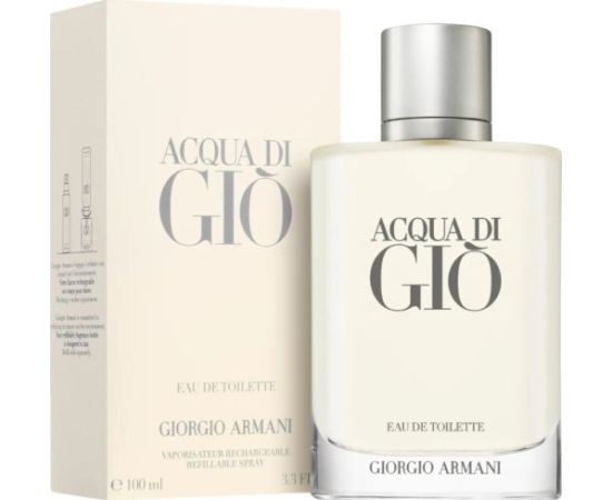 Giorgio Armani Giorgio Armani Acqua Di Gio for Men Eau de Toilette 100ml. Refillable spray