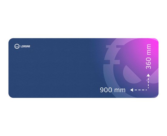 Lorgar Main 139, Gaming mouse pad, High-speed surface, Purple anti-slip rubber base, size: 900mm x 360mm x 3mm, weight 0.6kg