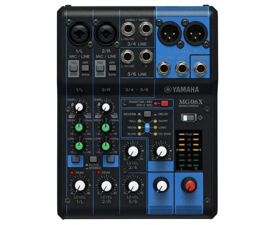 Yamaha MG06X audio mixer 6 channels Black