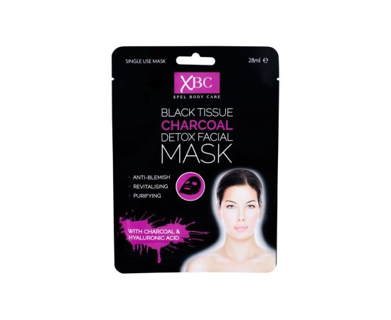 Xpel Body Care / Black Tissue Charcoal Detox Facial Mask 28ml