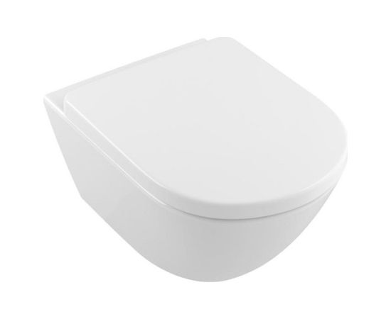 Villeroy & Boch pods Subway 2.0 Comfort Rimless, stiprināms pie sienas, 410x580 mm, SupraFix, balts