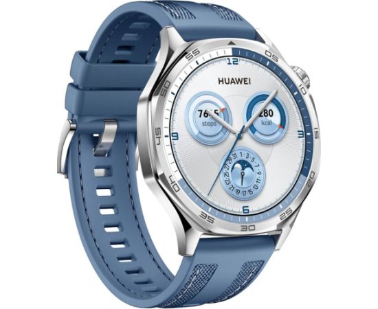 Huawei Watch GT 5 46mm, stainless steel/blue